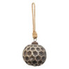 Měděná antik skleněná ozdoba Hexagon Copper M - Ø 10*10 cm