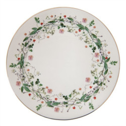 Porcelánový dezertní talířek s květy Flower fields - Ø 21*2 cm
