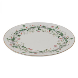 Porcelánový dezertní talířek s květy Flower fields - Ø 21*2 cm