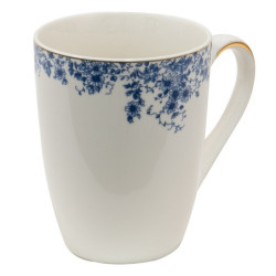Porcelánový hrnek s modrými květy Blue Flowers - 12*9*11 cm / 330ml