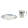 Porcelánový hrnek s modrými květy Blue Flowers - 12*9*11 cm / 330ml