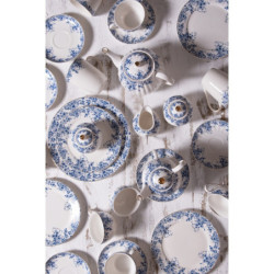 Porcelánový tea for one s modrými květy Blue Flowers - 16*15*15 cm / 400ml / 250ml