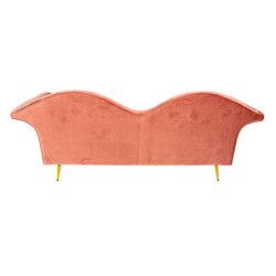 Růžová sametová sofa Evalynn - 215*73*85 cm