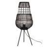 Černá antik drátěná stolní lampa Daionne - Ø 20*59 cm E27/max 1*40W