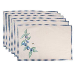 6ks textilní prostírání Blueberry Fields - 48*33 cm