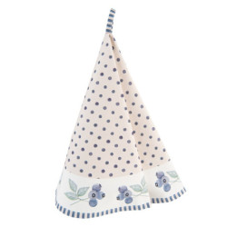 Kulatá bavlněná utěrka Blueberry Fields - Ø 80 cm
