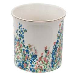 Porcelánový hrnek s květy Floweries - 12*9*9 cm / 330 ml