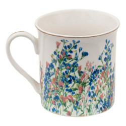 Porcelánový hrnek s květy Floweries - 12*9*9 cm / 330 ml