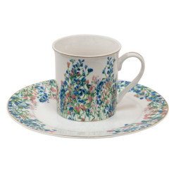 Porcelánový hrnek s květy Floweries - 12*9*9 cm / 330 ml