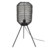 Černá antik drátěná stolní lampa Gione - Ø 21*63 cm E27/max 1*40W