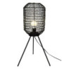 Černá antik drátěná stolní lampa Gione - Ø 21*63 cm E27/max 1*40W