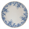 Porcelánový dezertní talíř s modrými květy Blue Flowers - Ø 21*2 cm