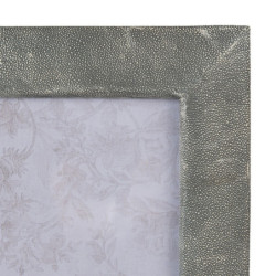 Šedý antik fotorámeček s plastickým okrajem - 23*2*28 cm / 15*20 cm