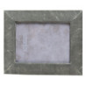 Šedý antik fotorámeček s plastickým okrajem - 23*2*28 cm / 15*20 cm