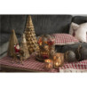 Bronzová antik skleněná vánoční dekorace strom Christmas Tree - Ø 15*32 cm