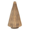Bronzová antik skleněná vánoční dekorace strom Christmas Tree - Ø 15*32 cm