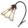 Stolní lampa Tiffany FlowerArc pink - 30*17*48 cm E14/max 1*25W