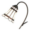 Stolní Tiffany lampa hnědé pruhy BrownLine - 30*17*48 cm E14/max 1*25W