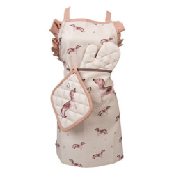 Bavlněná chňapka - podložka s jezevčíkem Dachshund Love pro děti - 16*16 cm