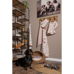 Bavlněná chňapka - podložka s jezevčíkem Dachshund Love pro děti - 16*16 cm