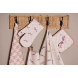 Bavlněná chňapka - podložka s jezevčíkem Dachshund Love pro děti - 16*16 cm