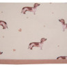 Bavlněná čtvercová utěrka s jezevčíkem Dachshund Love - 50*70 cm