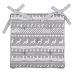 Podsedák s výplní Nordic Grey - 40*40 cm