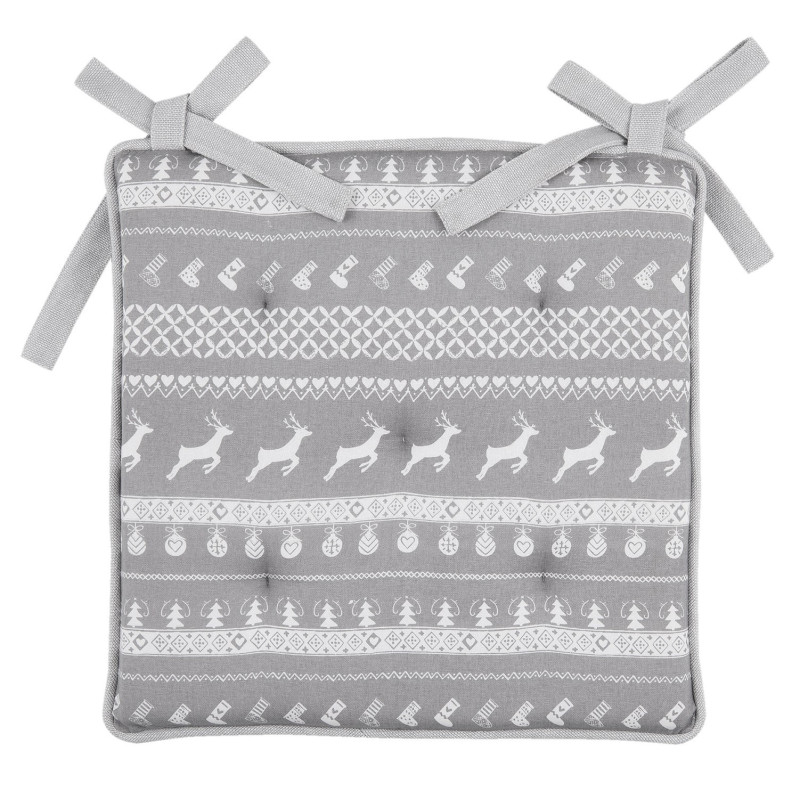 Podsedák s výplní Nordic Grey - 40*40 cm
