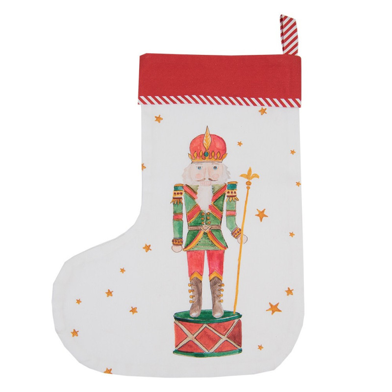 Vánoční punčocha s louskáčkem Happy Little Christmas I - 30*1*40 cm