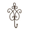 Věšák ornament hnědý - 15*5*22 cm