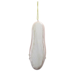 Růžovo-zlatá závěsná dekorace pantoflík s Louskáčkem - 4*3*11 cm
