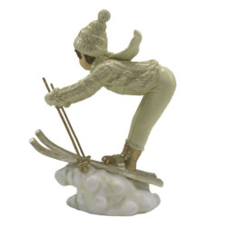 Dekorace chlapec na lyžích - 14*6*19 cm