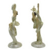 2ks béžová dekorativní socha Ballerina - 9*6*18 cm