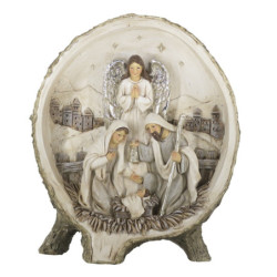 Béžová antik vánoční dekorace Betlém - 15*4*18 cm