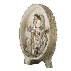 Béžová antik vánoční dekorace Betlém - 15*4*18 cm