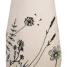 Béžová bavlněná utěrka s květinami Flora And Fauna - 50*70 cm