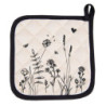Béžová chňapka - podložka s květinami Flora And Fauna - 20*20 cm