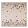 Béžový bavlněný ubrus s květinami Flora And Fauna - 150*250 cm