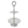 Kovový etažér Shiny Silver -   Ø 16*29 cm