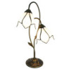 Bílá stolní lampa Tiffany Folwia White - 35*18*61 cm E14/max 2*25W