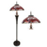 Stojací lampa Tiffany Reddo - Ø 51*166 cm E27/max 3*60W