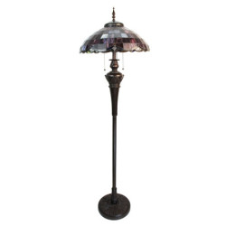 Stojací lampa Tiffany Reddo - Ø 51*166 cm E27/max 3*60W