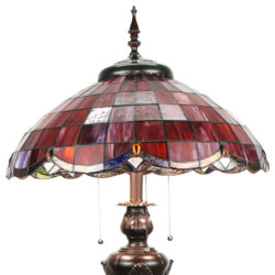 Stojací lampa Tiffany Reddo - Ø 51*166 cm E27/max 3*60W