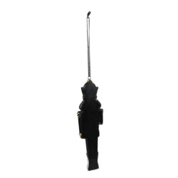 Černá vánoční závěsná ozdoba Louskáček - 4*2*15 cm