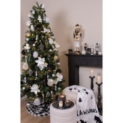 Dekorace Louskáček v černém obleku - 8*8*24 cm