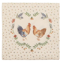 Papírové ubrousky Chicken and Rooster - 33*33 cm (20ks)