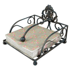 Zelené papírové ubrousky s kvítky Cheerful Birdie - 33*33 cm (20ks)