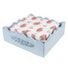 Bílé papírové ubrousky s dortíčky Cherry Cupcake - 33*33 cm (20ks)