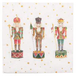 Papírové kapesníky s louskáčky Happy Little Christmas - 33*33 cm (20ks)