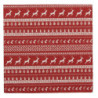 Červené papírové ubrousky Nordic Christmas - 33*33 cm (20ks)